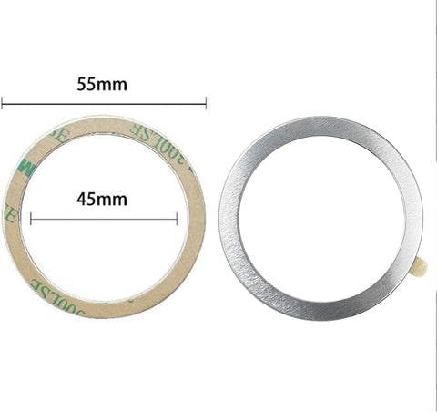 TENOC Universal Metal Ring Sticker, 3Pcs, Silver