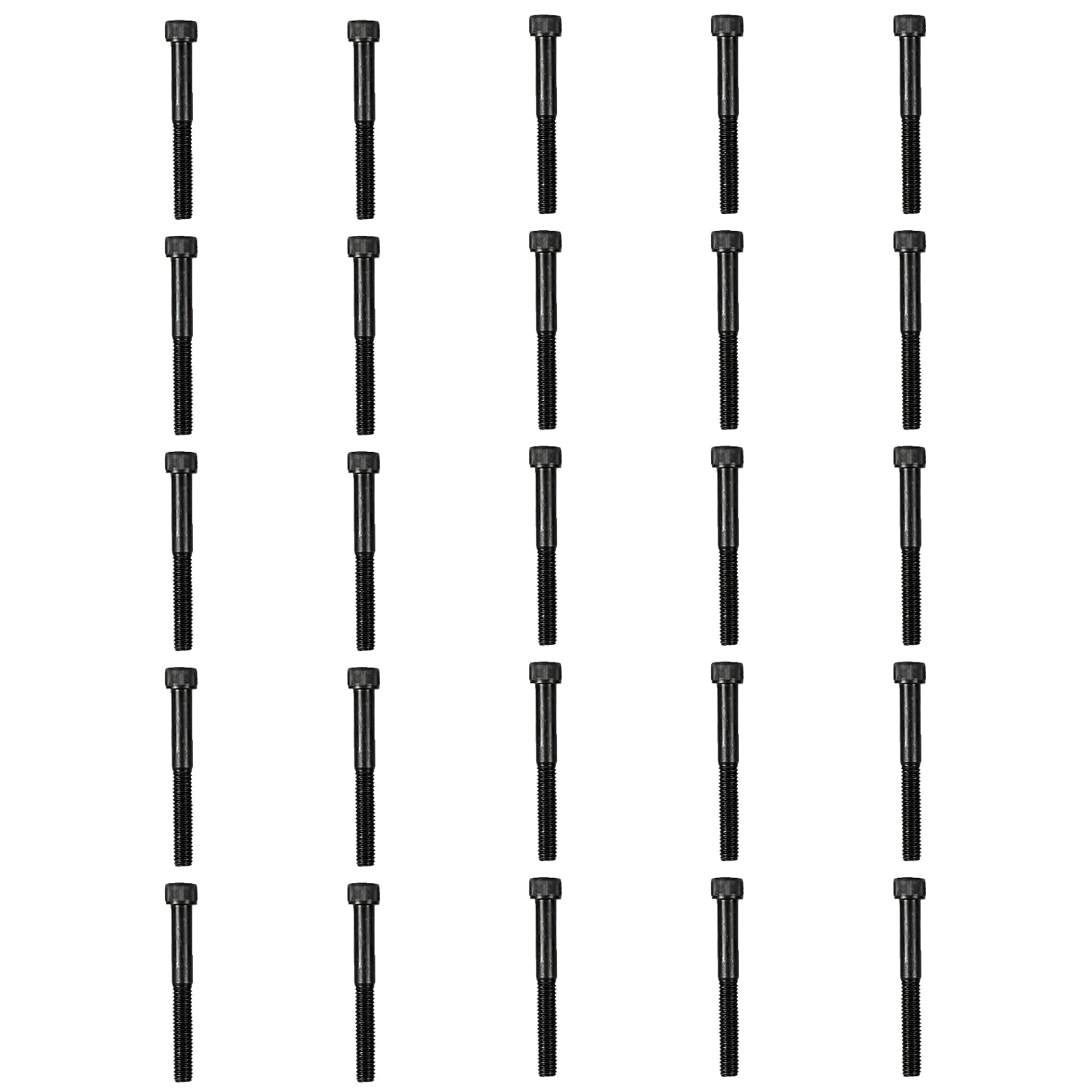 Atomik 3/8 x 2 inch Long Alloy Steel Bolts 50 Pack Durable Hardware for Rock Climbing Holds 3/8-16 Socket Head Allen Bolt Designed for Indoor Use Wall Supplies