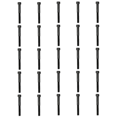 Atomik 3/8 x 2 inch Long Alloy Steel Bolts 50 Pack Durable Hardware for Rock Climbing Holds 3/8-16 Socket Head Allen Bolt Designed for Indoor Use Wall Supplies
