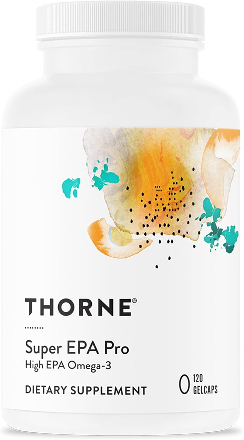 THORNE Super EPA Pro, High-EPA Omega-3 Fish Oil Supplement, 120 Softgels