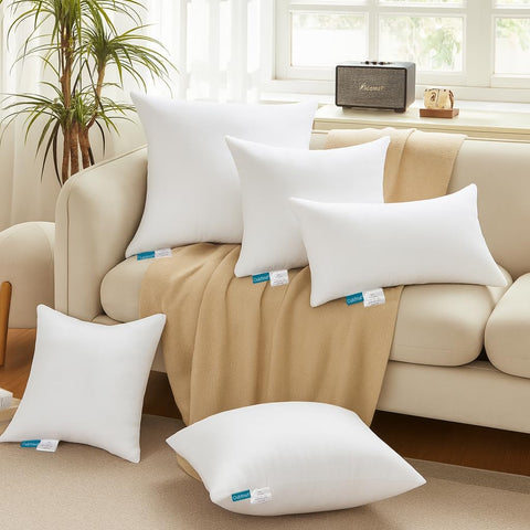 Oubonun 20 x 20 Throw Pillow Inserts Set of 4