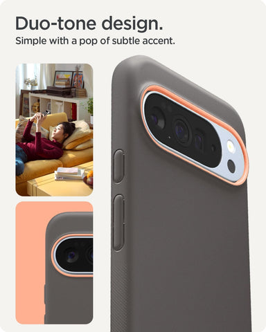 Spigen Nano Pop MagFit for Pixel 10 Pro XL Case, Papaya Gray
