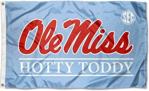 Ole Miss Powder Blue Hotty Toddy Flag