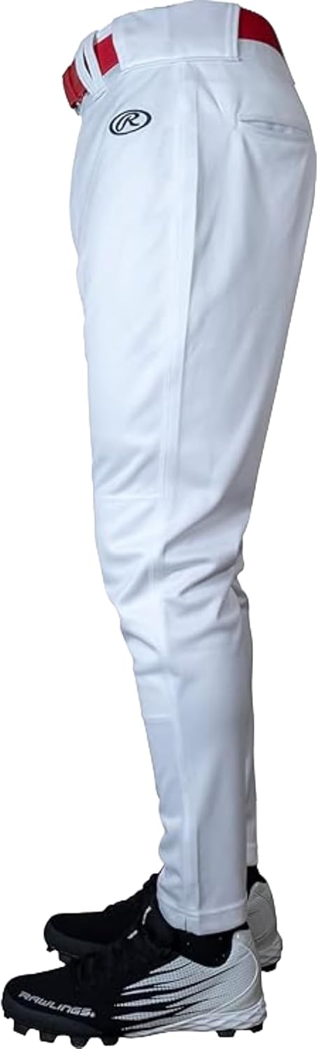 Rawlings Men's Launch Baseball Pants | Tapered Jogger Fit | Solid Colors