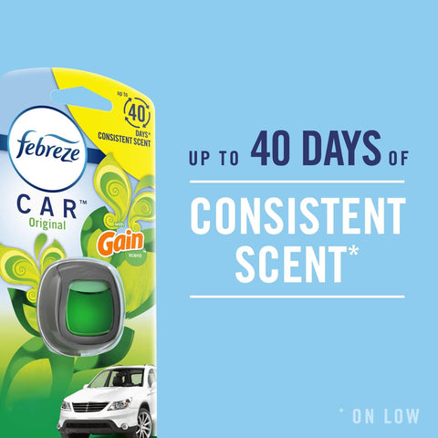Febreze AUTO Air Freshener, Odor-Fighting Automotive Vent Clip, Scented Car Accessories, Long Lasting for Strong Odors, Cherry Blossom Scent, 2 Count