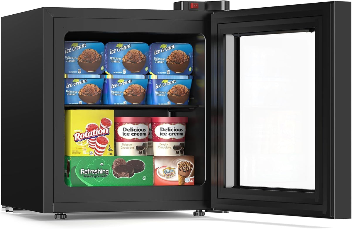 Electactic 1.1 Cu.ft Mini Upright Freezer Compact Freezer (‑0.4℉ ~ 14℉)