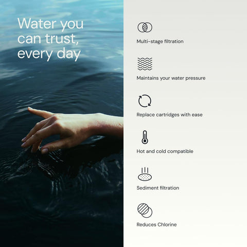 Aquabliss High Output Revitalizing Shower Filter - Reduces Dry Itchy Skin, Dandruff, Eczema, and Dramatically Improves The Condition of Your Skin, Hair and Nails - Chrome (SF100)