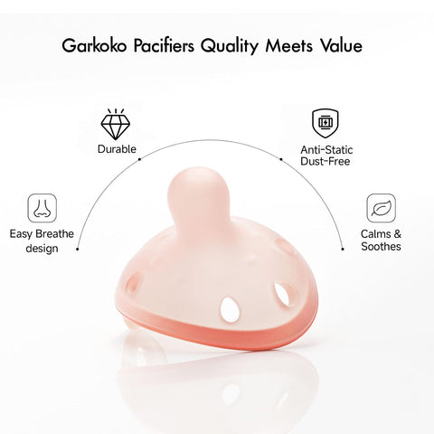 Breast-Like Baby Pacifiers for Newborn 0-6 Months 5 Pack Everyday Backup