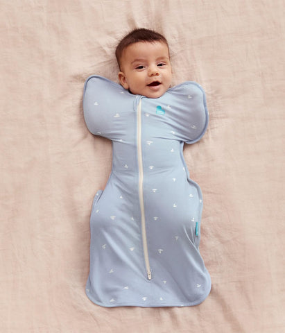 Love to Dream Swaddle Up Bamboo Baby Sleep Sack | 1.0 TOG, 5-8.5lbs, Blue