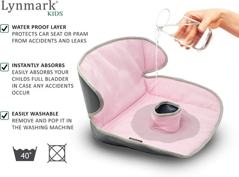 Lynmark® Potty Training Car Seat Protector Cover - Pee Protector, 1 Pk Pink