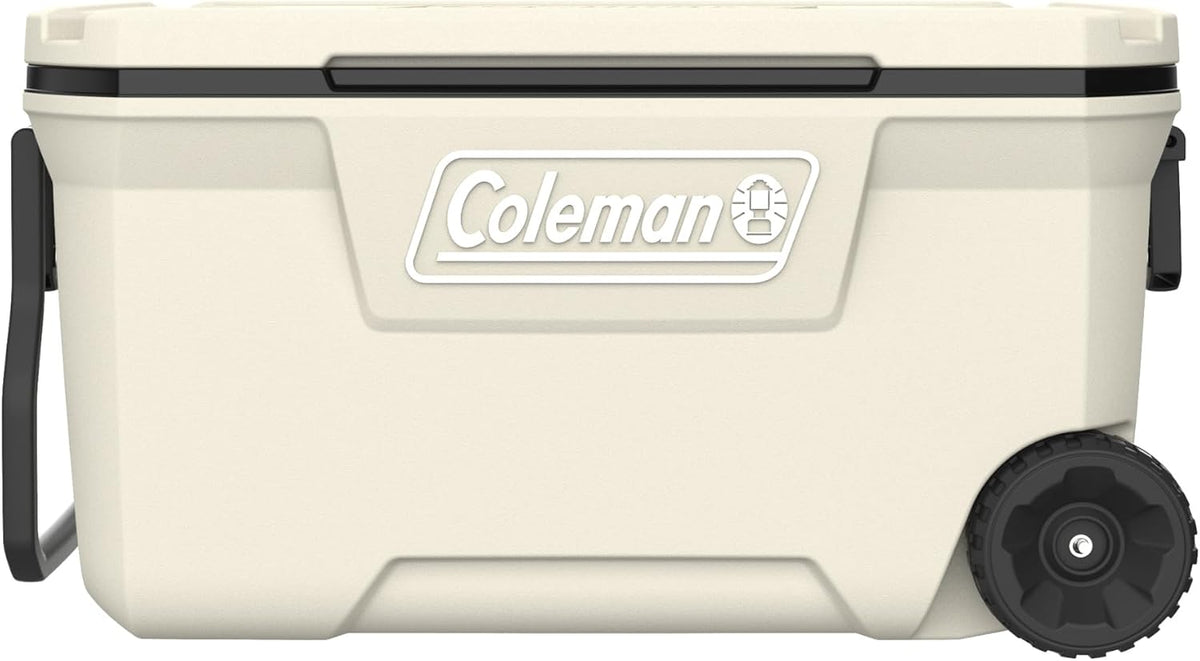Coleman Classic Series Insulated Portable Rolling Cooler with Wheels, Leak-Resistant Outdoor Hard Cooler Keeps Ice up to 5 Days