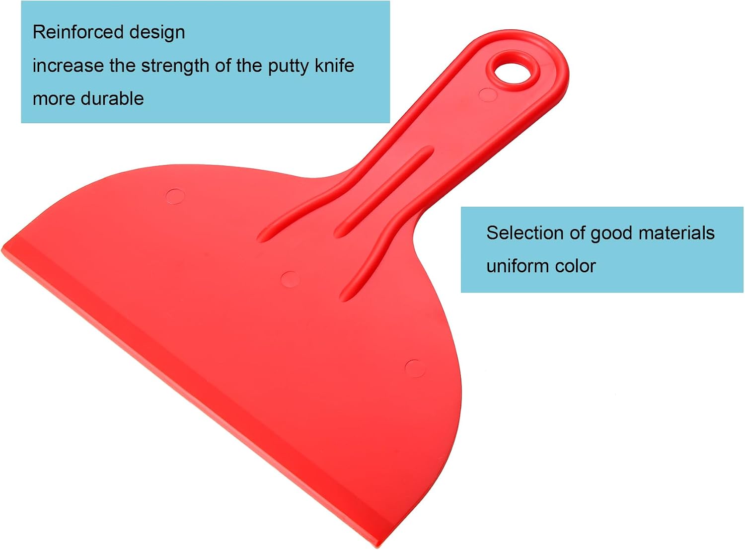 3 Pcs Putty Knife,Flexible Plastic Paint Scraper Tool for Spackling