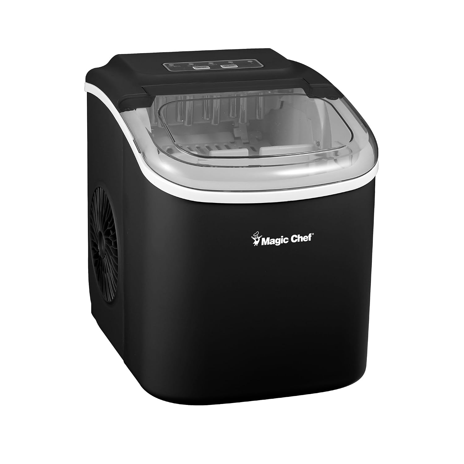 27 lb. Portable Countertop Ice Maker in Black
