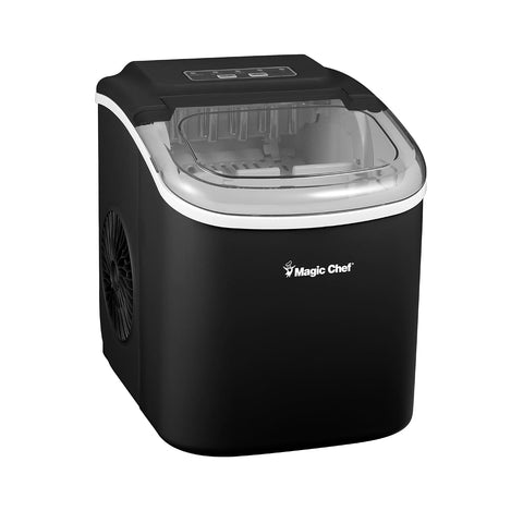 27 lb. Portable Countertop Ice Maker in Black