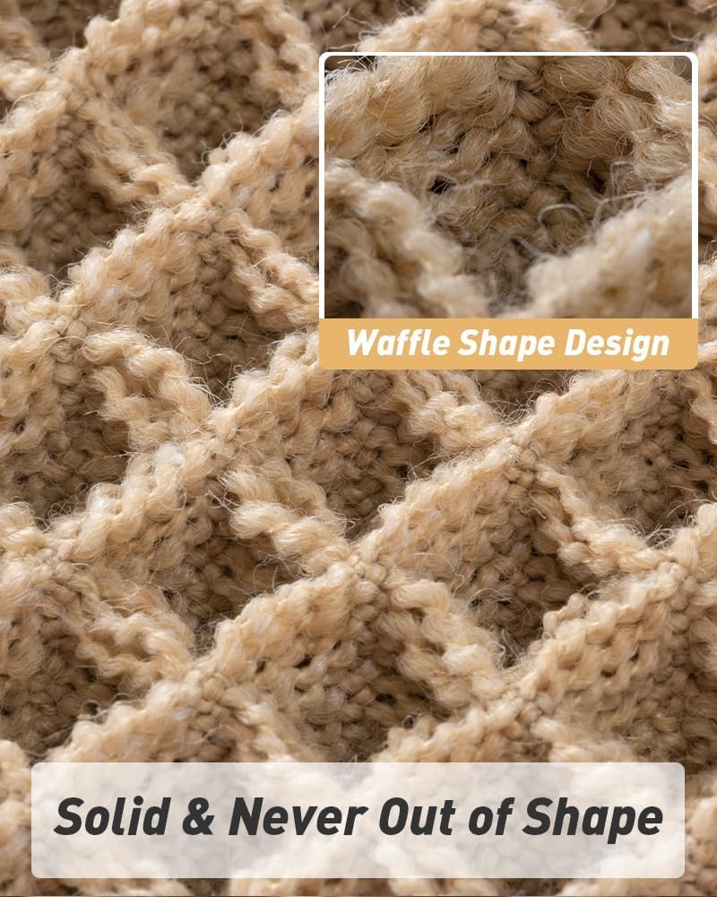 Upgraded Waffle Bath Mat Ultra Absorbent Non Slip Bathroom Mat, 20" x 32"