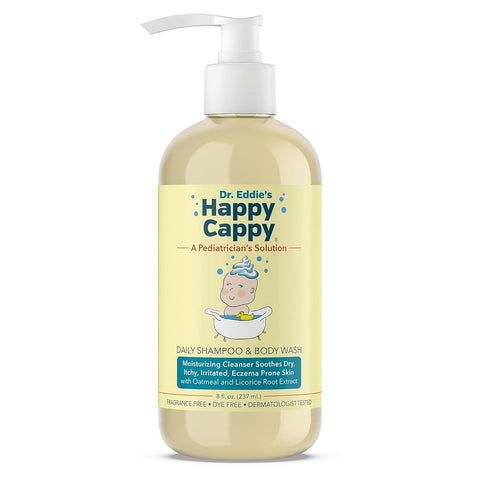 Happy Cappy Baby Shampoo & Body Wash - Infants, Toddlers, & Kids - 8 fl oz