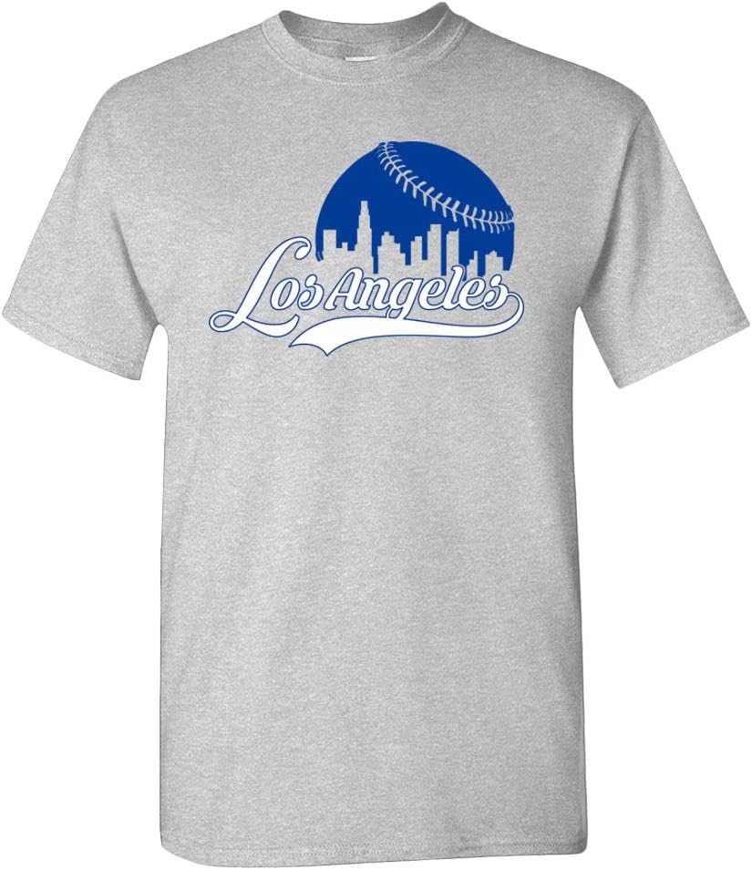 Xtreme Apparrel Cityscape Skyline Men's T-Shirt for Baseball Fans