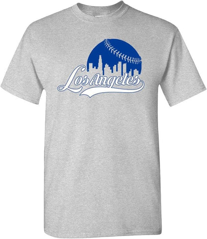 Xtreme Apparrel Cityscape Skyline Men's T-Shirt for Baseball Fans