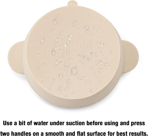 PandaEar 3 Pack Baby Bowls with Suction, Stay Put Silicone Food Bowl
