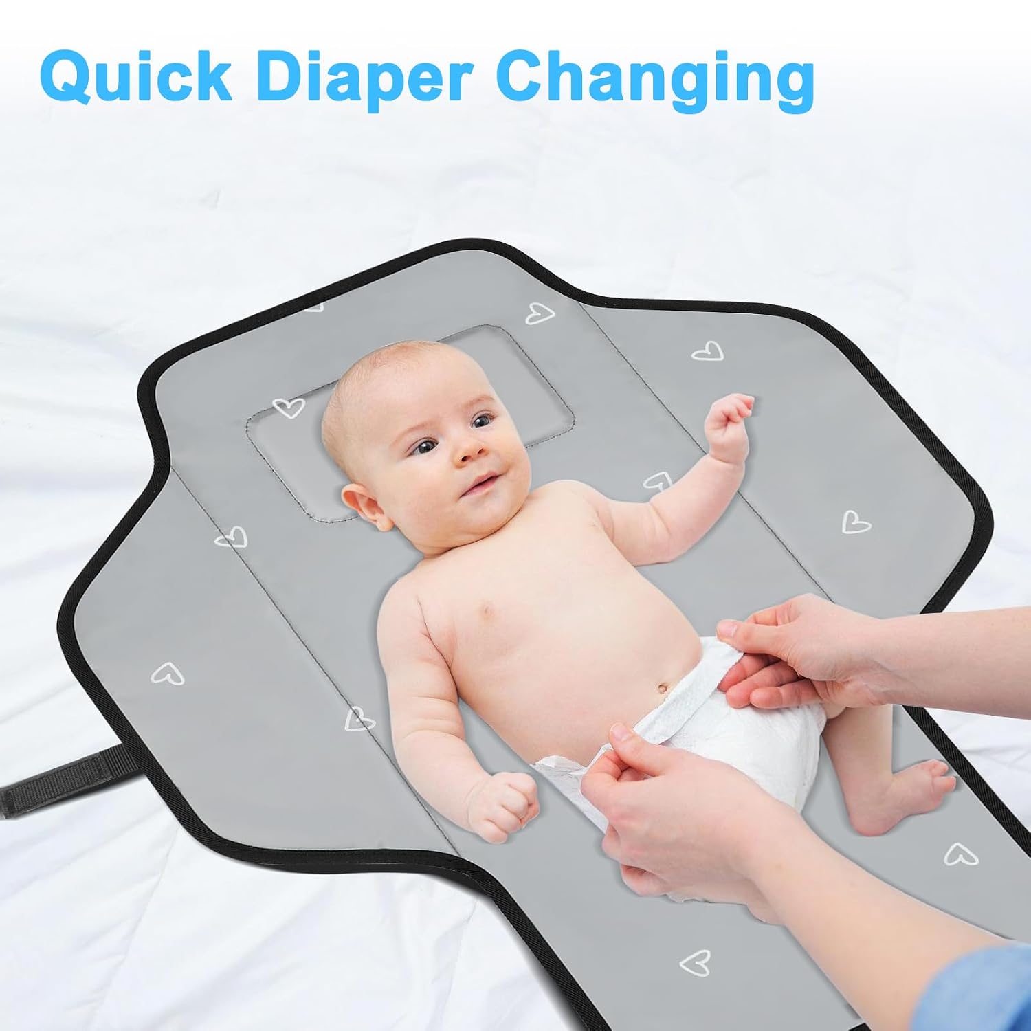 Baby Portable Changing Pad Travel - Waterproof Diper Changing Mat