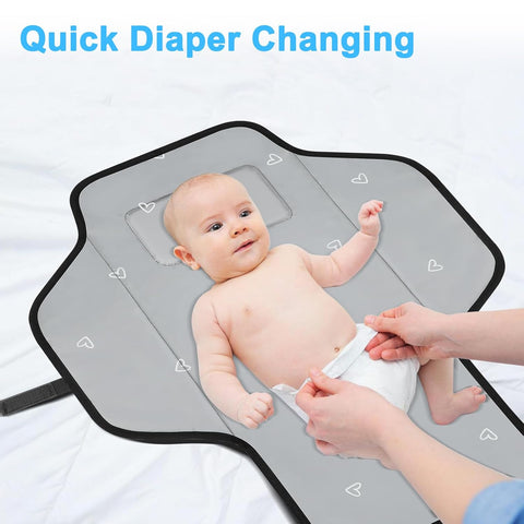 Baby Portable Changing Pad Travel - Waterproof Diper Changing Mat