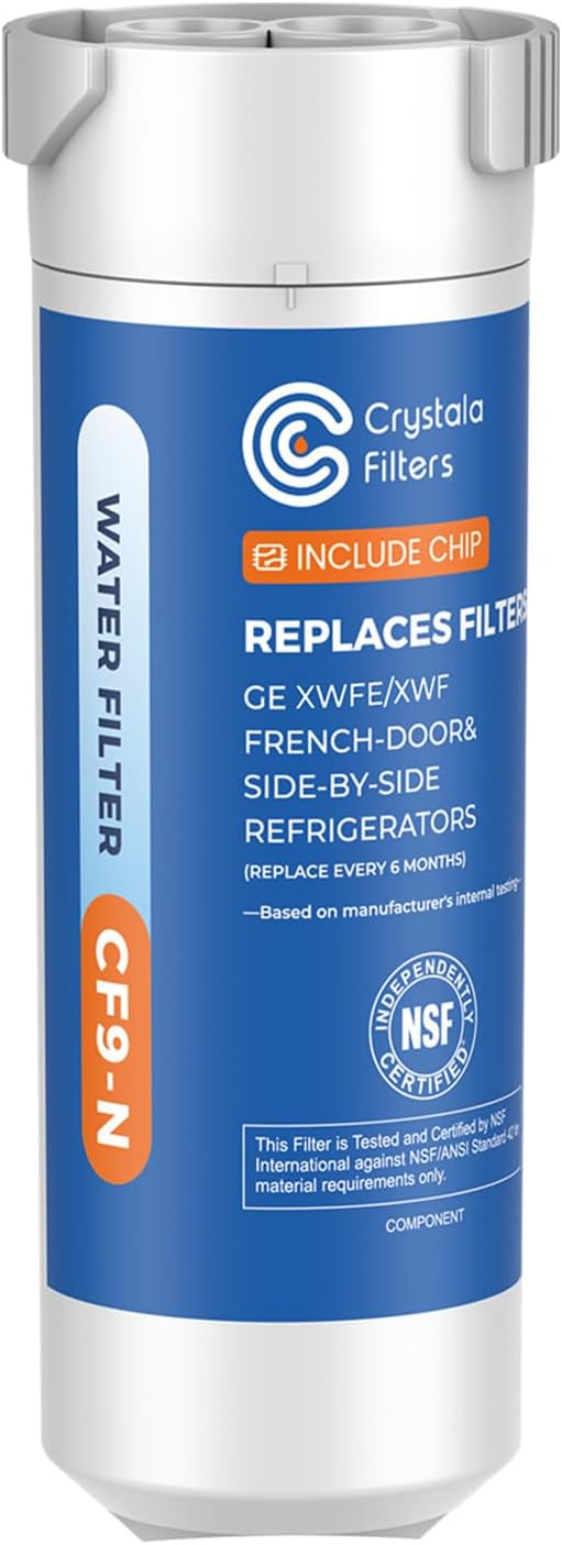 Crystala Filters XWFE (Built-in CHIP) Refrigerator Water Filter 1-Pack