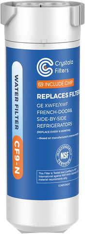 Crystala Filters XWFE (Built-in CHIP) Refrigerator Water Filter 1-Pack