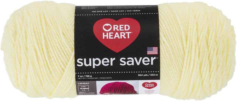 RED HEART Super Saver Yarn, Solid - Pale Yellow