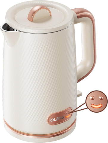 OLEGA Electric Tea Kettle: 1200W Fast Boil Electric Water Kettles 1.5L