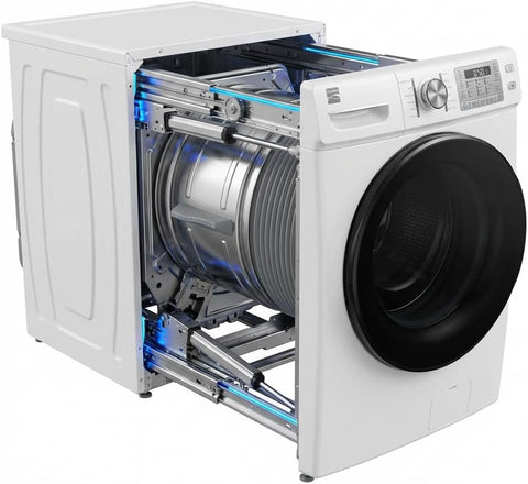 5.0 cu. ft. Black Stainless Steel Front Load Washer with Super Speed Wash and Steam