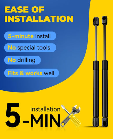 ARANA AC8390 C16-15056 12 inch 90lb Gas Struts for RV Cargo Door, 2Pcs