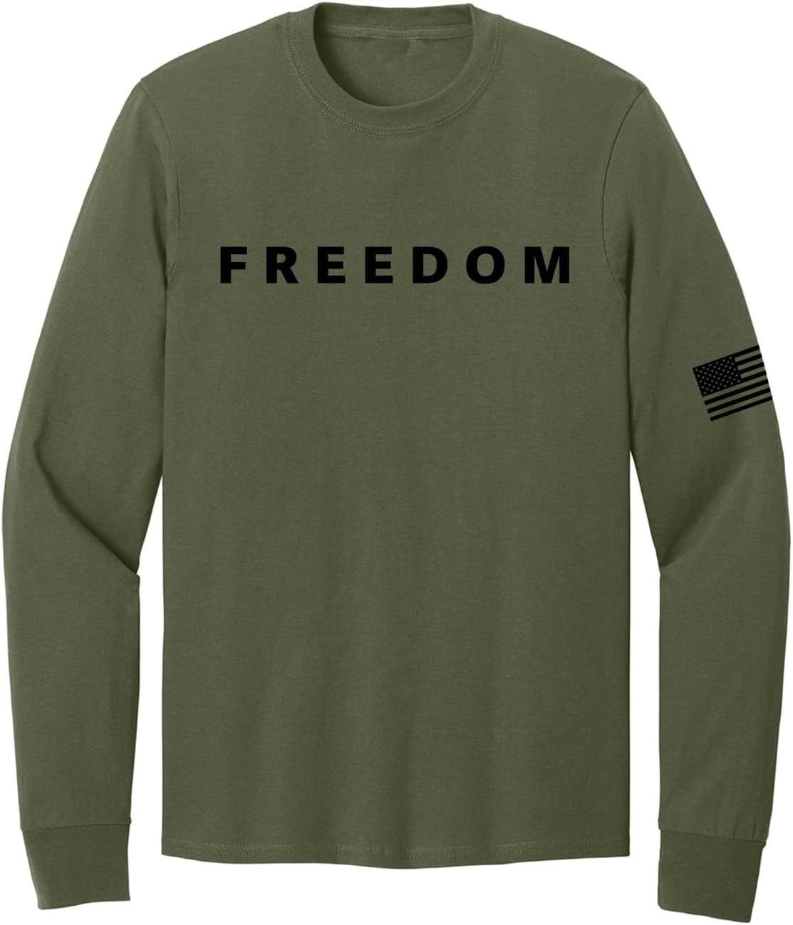 Freedom Charlie Kirk Long Sleeve Shirt True Patriot RIP Memorial American Flag