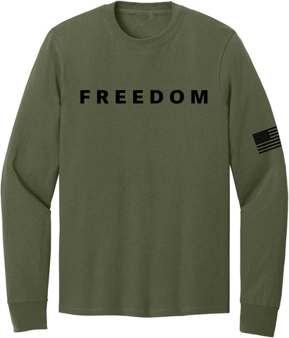 Freedom Charlie Kirk Long Sleeve Shirt True Patriot RIP Memorial American Flag