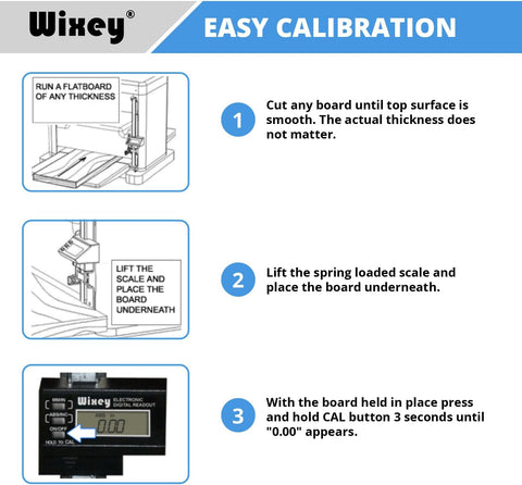 Wixey WR510 Electronic Digital Readout Kit for Portable Planers, Multi