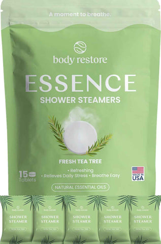 BodyRestore Shower Steamers Aromatherapy, Self Care Gifts, Essence 15 Pack