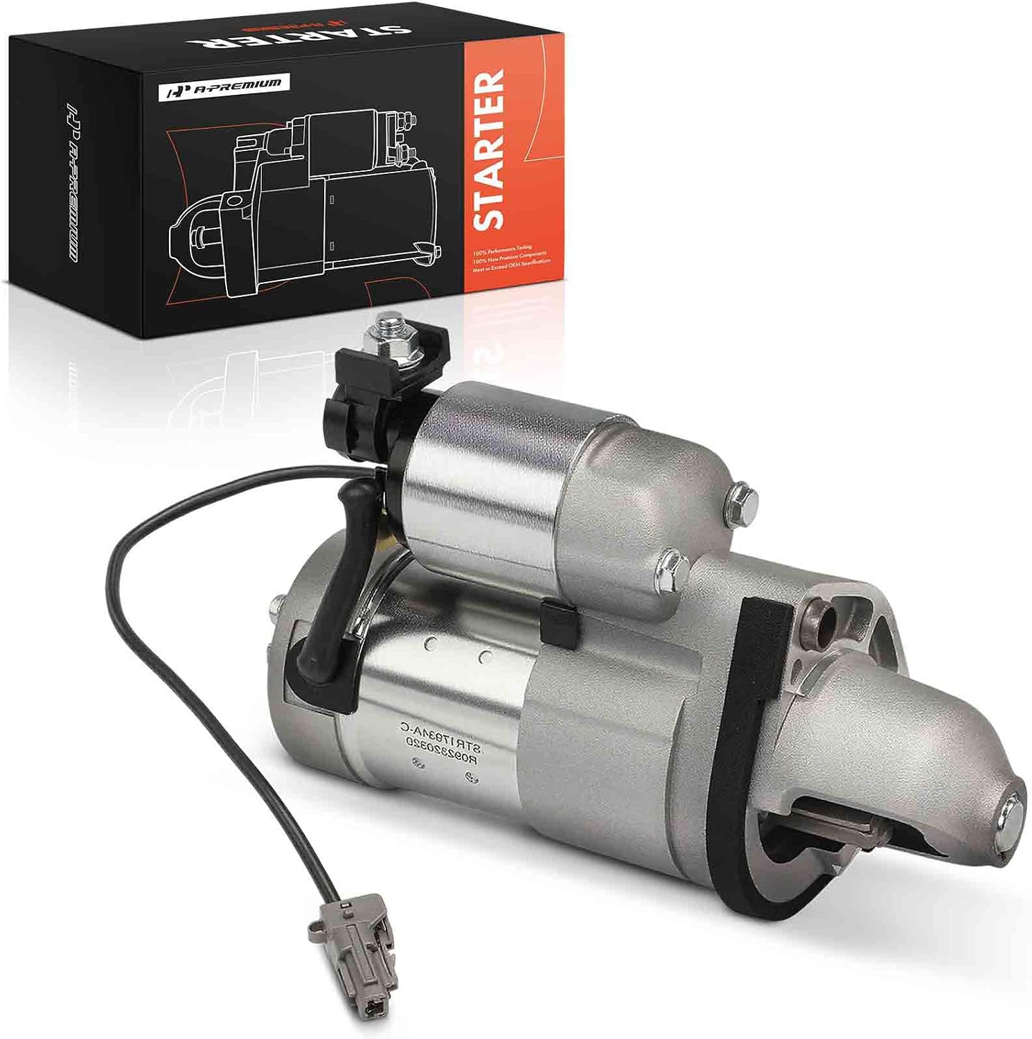 A-Premium Starter Motor, 12V 1.4KW 10 Teeth Clockwise