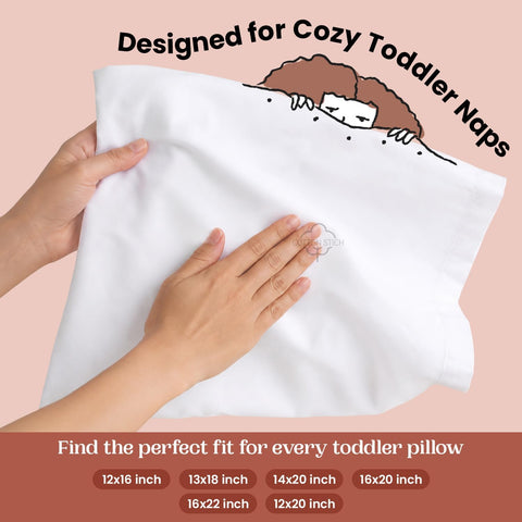 COTTON STICH™ 16X22 Youth Pillowcase Set of 2, Hidden Zipper-White