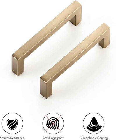Ravinte Champagne Bronze Cabinet Handles Solid Cabinet Pulls 3 Inch 30 Pack