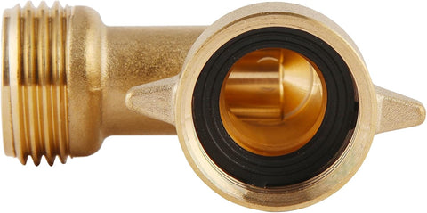 90-Degree Hose Elbow For RVs — Solid Brass Construction
