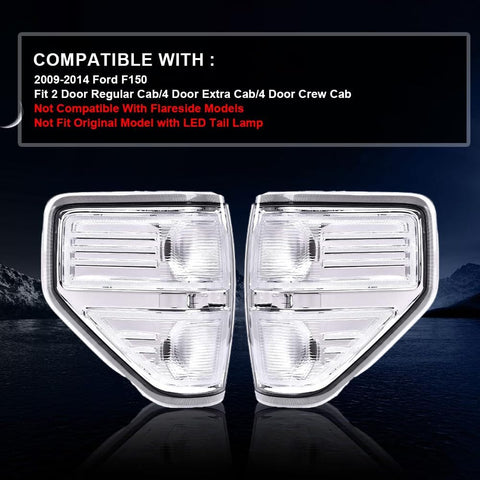 G-PLUS Tail Lights Fit Ford F150 2/4 Door 2009 2010 2011 2012 2013 2014