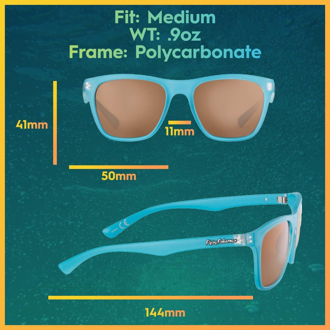 Flying Fisherman Fowey Polarized Sunglasses with AcuTint UV Blocker for Fishing and Outdoor Sports