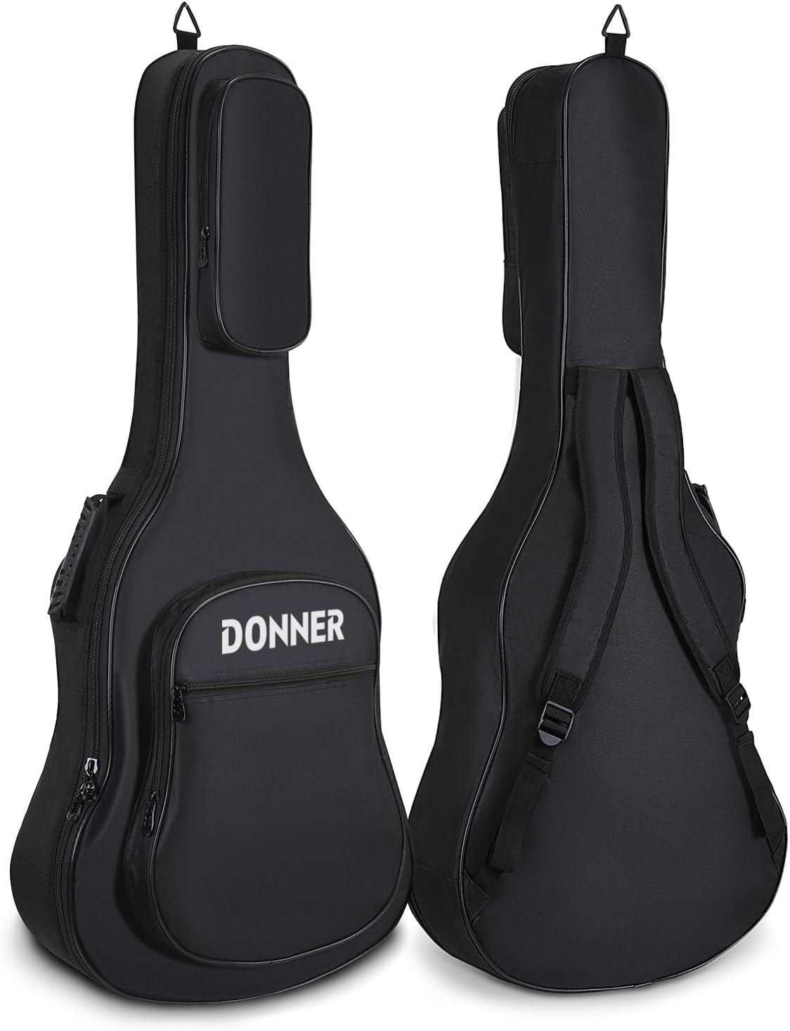 Donner 36 Inch Acoustic Guitar Case, 0.4 Inch Thick Padding Soft Gig Bag