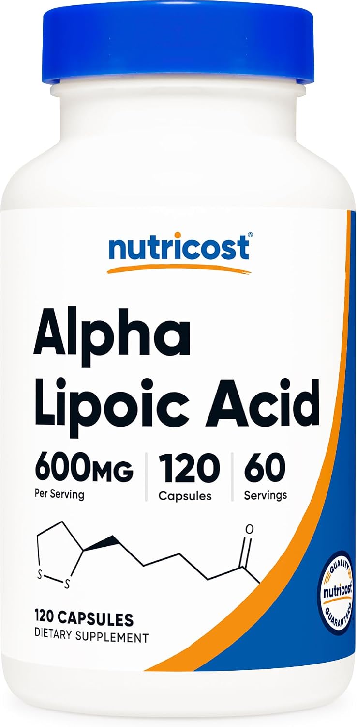 Nutricost Alpha Lipoic Acid (600mg) 120 Capsules, 60 Servings