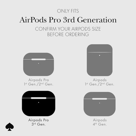 kate spade new york AirPods Pro 3 Case - Flowerbed Blue