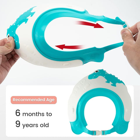 FUNUPUP Baby Shower Cap for Toddlers Kids, Soft TPE Silicone, Blue