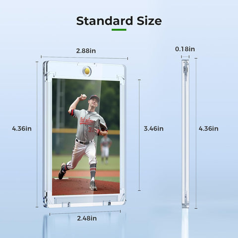 SkyHill 200ct Magnetic Card Holder, 35pt Slim One Touch Hard Card Case
