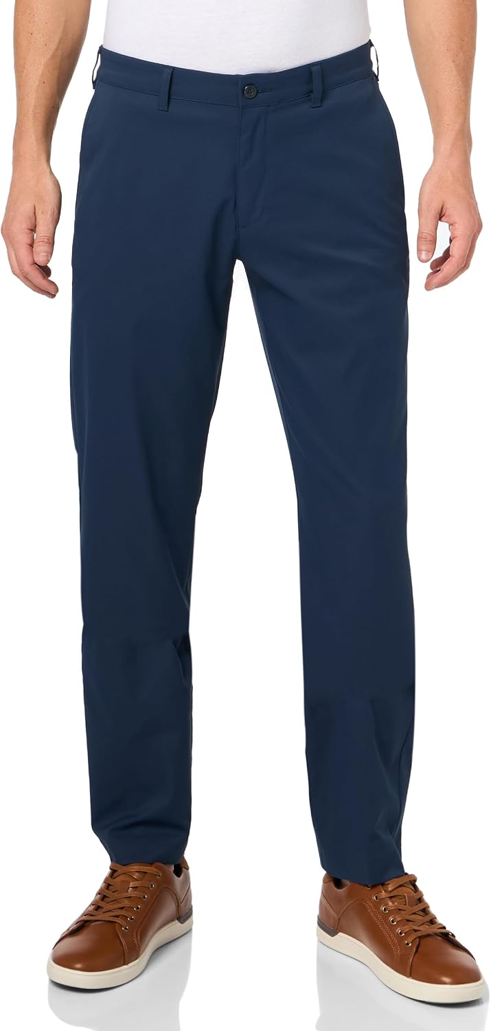 PGA Tour Men's Flat Front Active Waistband Golf Pant