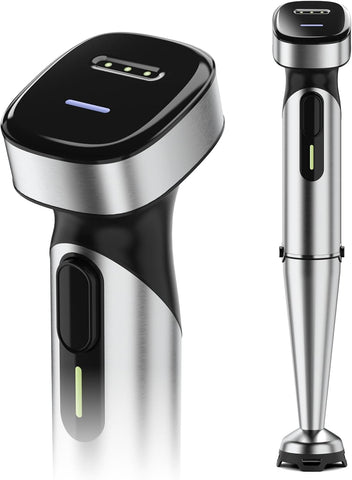 Turelar Cordless Immersion Blender Handheld with Rechargeable Battery