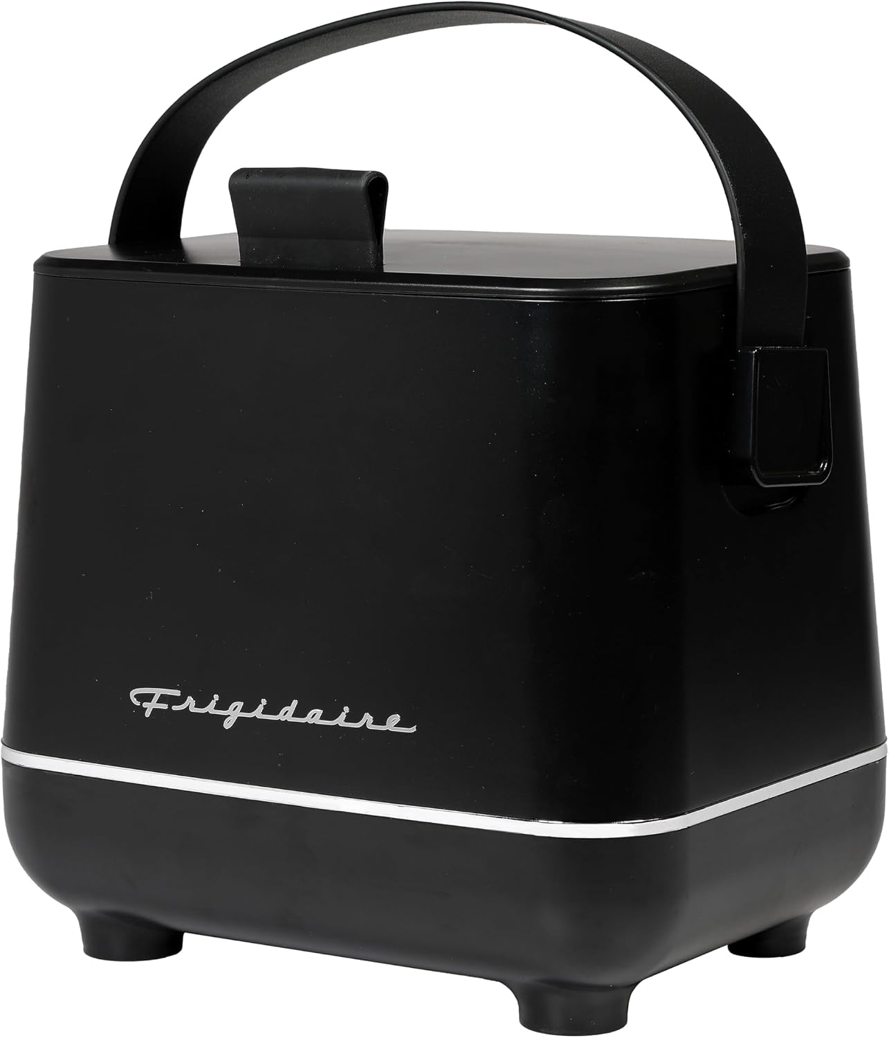Frigidaire EFMIS308 Top Opening 6 Cans/4L Beverage Insulated Fridge Or Cooler Up To 8 Hrs, With Wall And Car Outlet (Black) (Renewed)