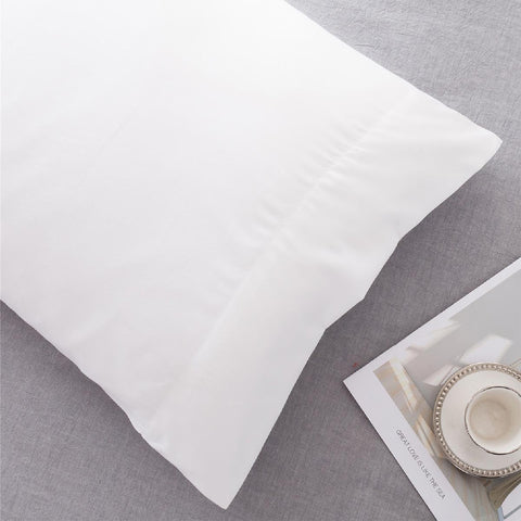 Microfiber Standard Bed Pillowcases 2 Pack, Super Soft Bed Pillow Covers Envelope Closure, Wrinkle, Fade and Stain Resistant, 20x26, White
